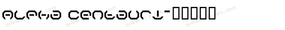 Alpha Centauri字体转换